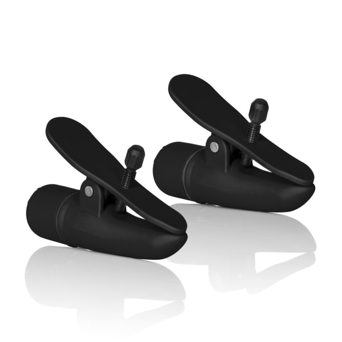 Nipple Play Nipplettes Vibrating Nipple  Clamps - Black - Image 4