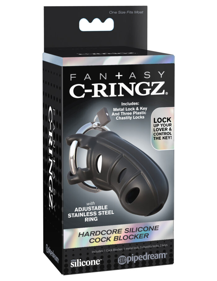 Fantasy C-Ringz Hardcore Silicone Cock Blocker - Image 3