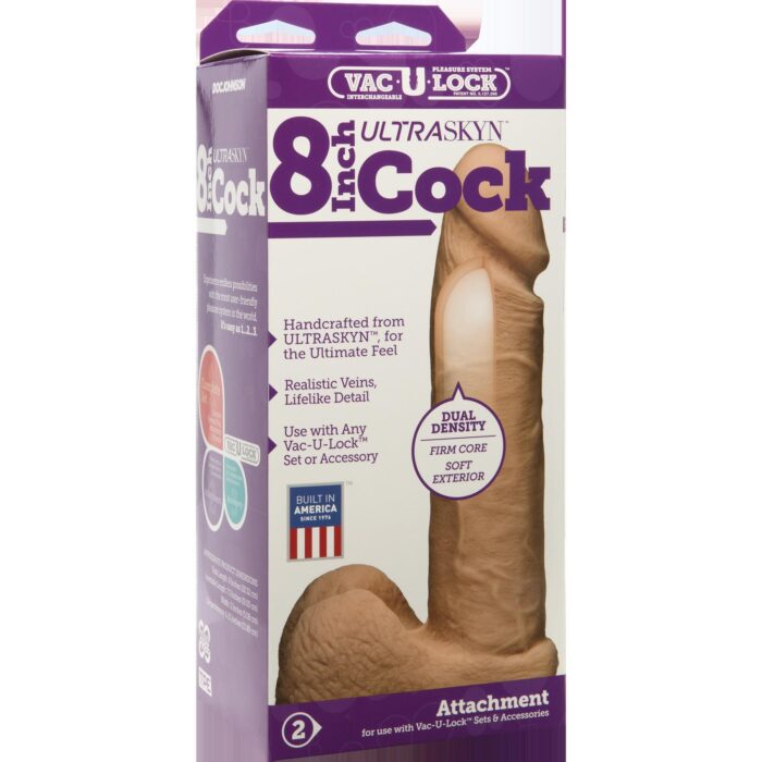 Vac-U-Lock 8-Inch Ultraskyn Cock - Vanilla - Image 2