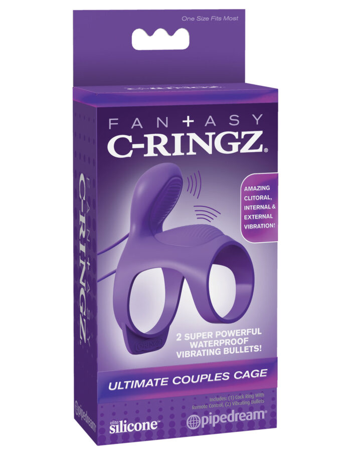 Fantasy C-Ringz Ultimate Couples Cage - Purple - Image 6