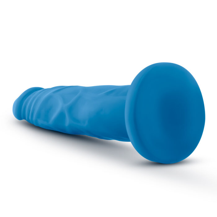 Neo - 7 .5 Inch Dual Density Cock - Neon Blue - Image 4